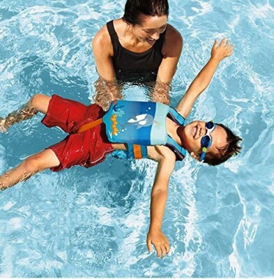 Speedo Begin to Swim Float Coach Level 2 Blue Learn to swim vest floatie snorkel