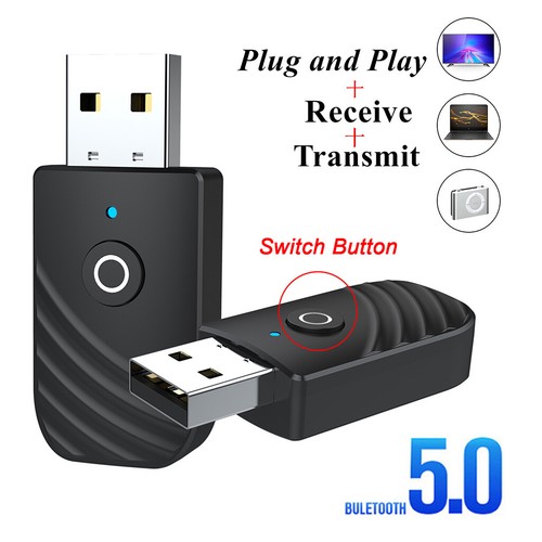3 en 1 USB Bluetooth 5.0 Audio Transmetteur Récepteur Adaptateur pour TV PC - Photo 4/12