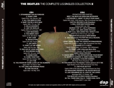 THE BEATLES / THE COMPLETE U.S.SINGLES COLLECTION 2024 1,2,3 SET