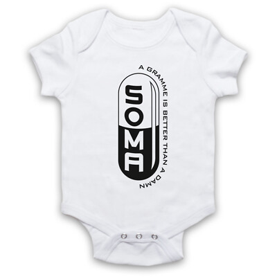 SCHÖNE NEUE WELT SOMA EIN GRAMM IST BESSER ALS EIN VERDAMMTES BABY WACHSEN BABY GESCHENK