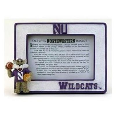 NORTHWESTERN WILDCATS WILLIE CAT MASCOT BASKETBALL FOOTBALL 3D SPORTS FRAME NEW