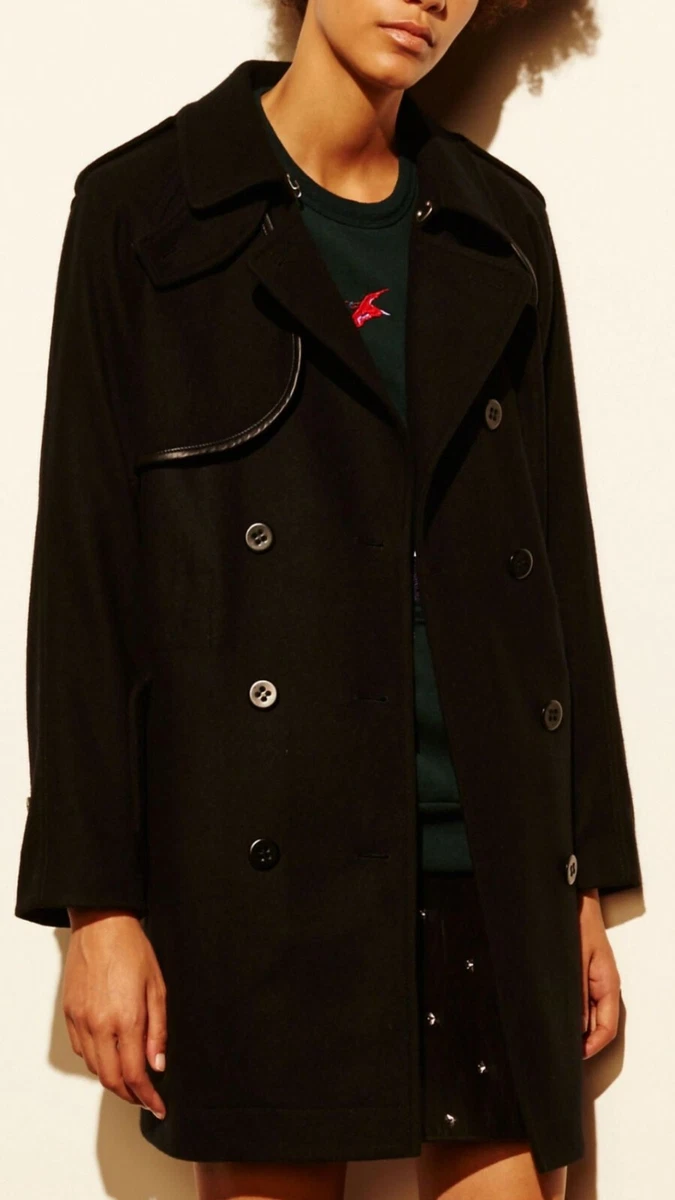 Coach wool coat clearance womens
