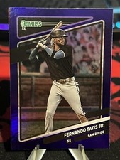 2021 Panini Donruss Fernando Tatis Jr. Purple Holo Parallel San Diego Padres #71