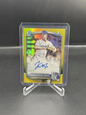 2025 Bowman Draft - Chrome Prospect Autographs Justin Lamkin #CPA-JLA Yellow...