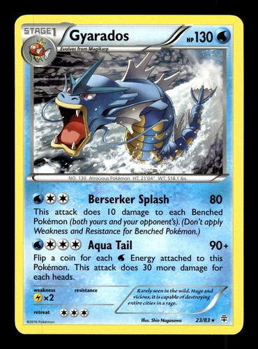 Gyarados 23/83 Rare Generations Pokemon Near Mint