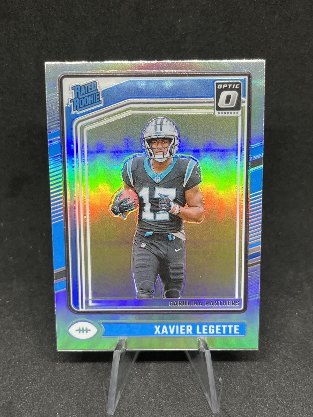 2024 Panini Donruss Optic - Rated Rookie Xavier Legette #299 Holo Prizm (RC)