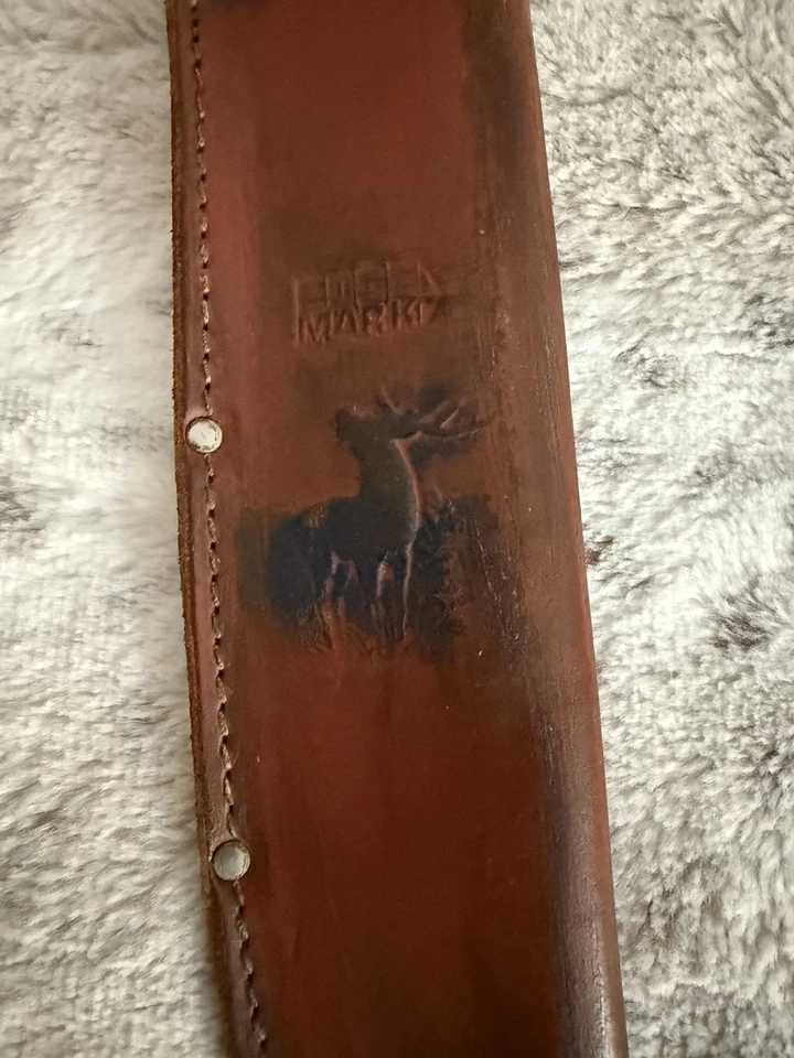 Vintage Edge Mark German Sheath For Bowie Knife # 447 Sheath Only - Image 2 of 4