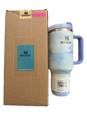 #ad New Stanley The Quencher H2.0 Flowstate Tumbler Cool Serene 40 OZ Free Shipping $34.99