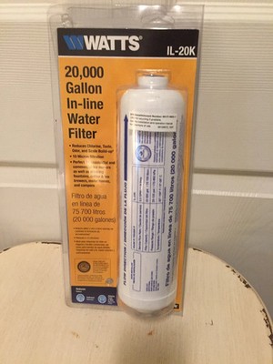 Watts IL-20K 20,000 Gallon In-Line Water Filter New