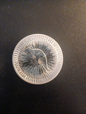#ad #ad 2020 Australian Kangaroo Dollar Perth Mint One Troy Ounce .9999 Pure Silver $89.99
