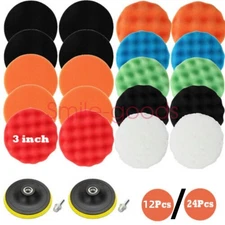 Car Polishing Buffing Pads Waxing Sponge Buffer Set Foam Polisher Kit for Drill