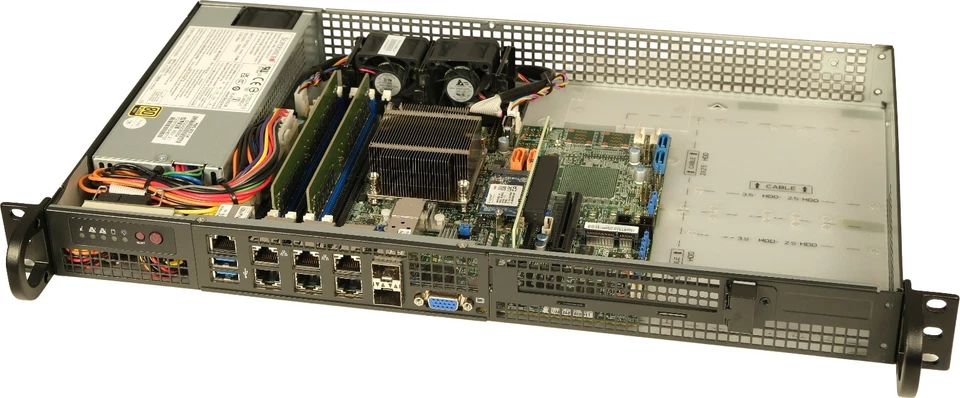 Supermicro Mini-1U System X10SDV-TP8F 16GB DDR4 3200Mhz M.2 256GB (CFID000412) - Image 2 of 4