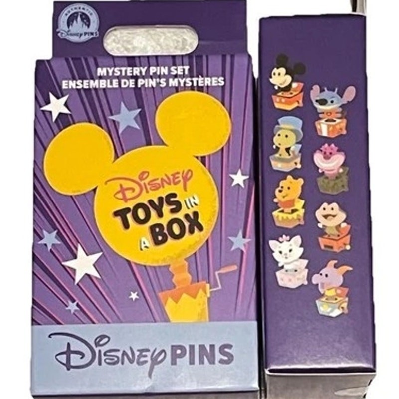 Disney Trading Pin 174101 Unopened Character Jack-in-the-Box Toys in Box Mystery