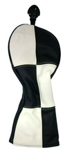 Black White Fairway Headcover Preowned Condition GREAT