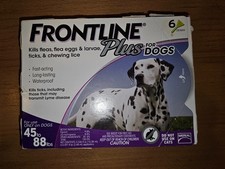 FRONTLINE Plus for Dogs Flea  Tick Treatment, 45-88 lbs, 6 Doses