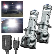 AUXITO H7 Headlight LED Bulbs 2X 6500k White External Driver High Bright 20000lm