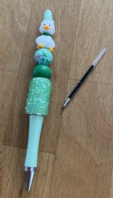 Kugelschreiber Kuli Druckkugelschreiber Perlen Glitzer Neu Unikat