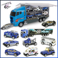 Polizeiauto Spielzeug Set Mit Lkw Autotransporter FüR Kinder Ab 3 Jahren