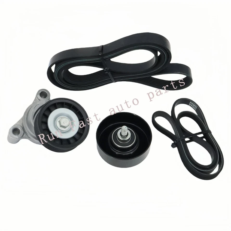 Serpentine Belt Tensioner Pulley Kit Fit Chevrolet Silverado 1500 2009-2013 Foto 3 de 4