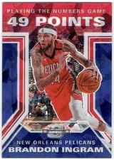 2019-20 Contenders Optic Playing The Numbers Game Cracked Ice Red BRANDON INGRAM