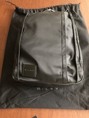 Riley COR Black Nylon Laptop Backpack NWT Unisex Travel Work Bag With Dust Bag