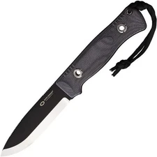 WithArmour Woodland Fixed Knife VG-10 Blade Black Micarta Handle - WA2304-95BG
