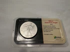 2001 ASE 1 OZ American Silver Eagle $1 Dollar US Mint Coin in Littleton Case