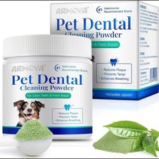 Dog Dental Powder Pet Dental Powder Teeth Cleaning Powder for Dogs 3.52oz New