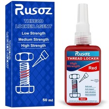 Schraubensicherung Hochfest 50ml Hitzebest&auml;ndig Rot Harz Metallkleber
