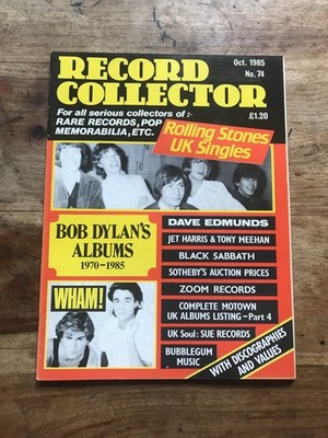 Record Collector Magazine Oct 1985 No. 74 Rolling Stones Bob Dylan Wham! Marc