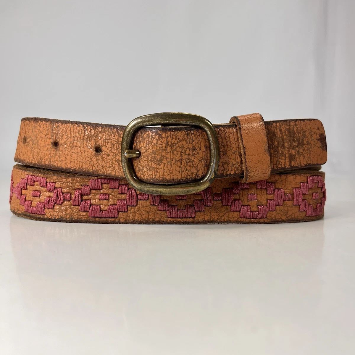 Unbranded Leather Pink Belts for Women for sale | eBay