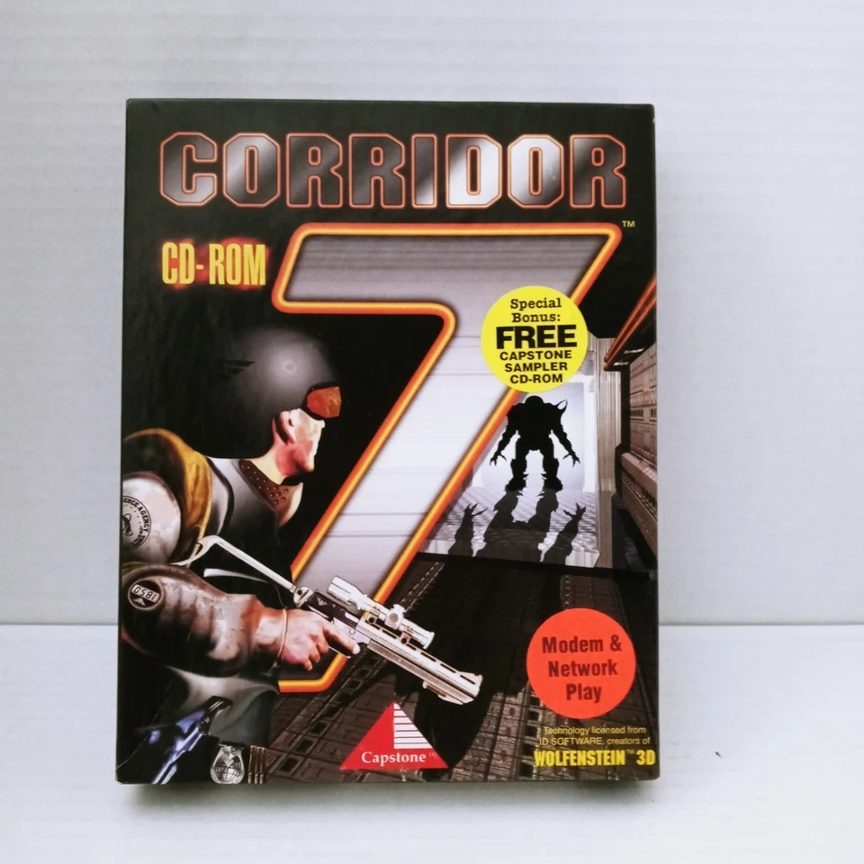 Corridor 7 Alien Invasion PC 1994 Big Box CD ROM Capstone CIB Complete - Image 2 of 4