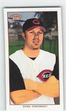 2002 Topps 206 Mini Black Polar Bear Back Adam Dunn (Portrait) #187