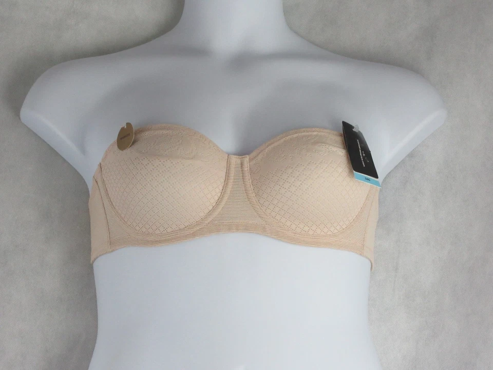 Sujetador minimizador sin tirantes con efectos visuales Wacoal para mujer, Sand Nude, 34C Foto 4 de 4