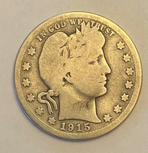 1915-s barber quarter low mintage