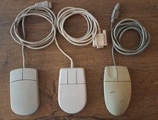 3x Retro-Mouse / Amiga - PC / Logitech - Alpha Data - Sunnyline / ungeprüft