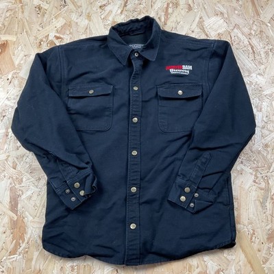Vintage Amsterdam Brewery Canvas Heavy Over Shirt Jacket Workwear Beer Dakota S