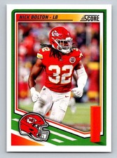 Nick Bolton Base 2025 Panini Score 9 NM
