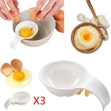 3pcs Egg White Yolk Separator, Strainer for Baking Cakes, Kitchen Gadgets Tools.