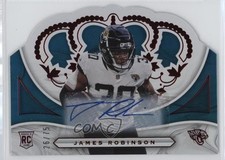 2020 Panini Chronicles Crown Royale Red Rookie 26/75 James Robinson Auto 1cx3