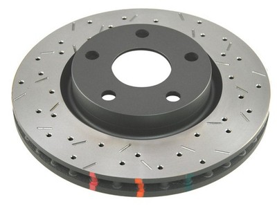 DBA 42315BLKXS 4000 Series Rear Drilled & Slotted Brake Rotor for Nissan 370Z &