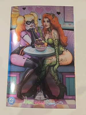 Harley & Ivy Life & Crimes #1 Nathan Szerdy Foil Virgin Variant Signed W COA