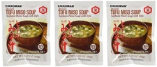 Kikkoman Instant Tofu Miso Soup (Soybean Paste Soup with Tofu) -(9 Pockets in 3