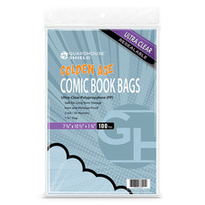 100 Guardhouse SHIELD Resealable Golden Age Comic Bags Archival 7 3/4"