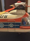 Vintage MASUDAYA (Japan) Tin TWIN TURBINE HELICOPTER FLYING BUS 707 — photo 4