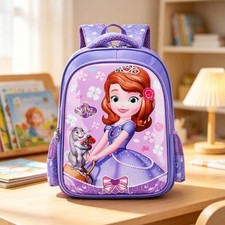 Cute Princess Sofia Kids Backpack Girls School Bag Cartoon Bookbag Gift F