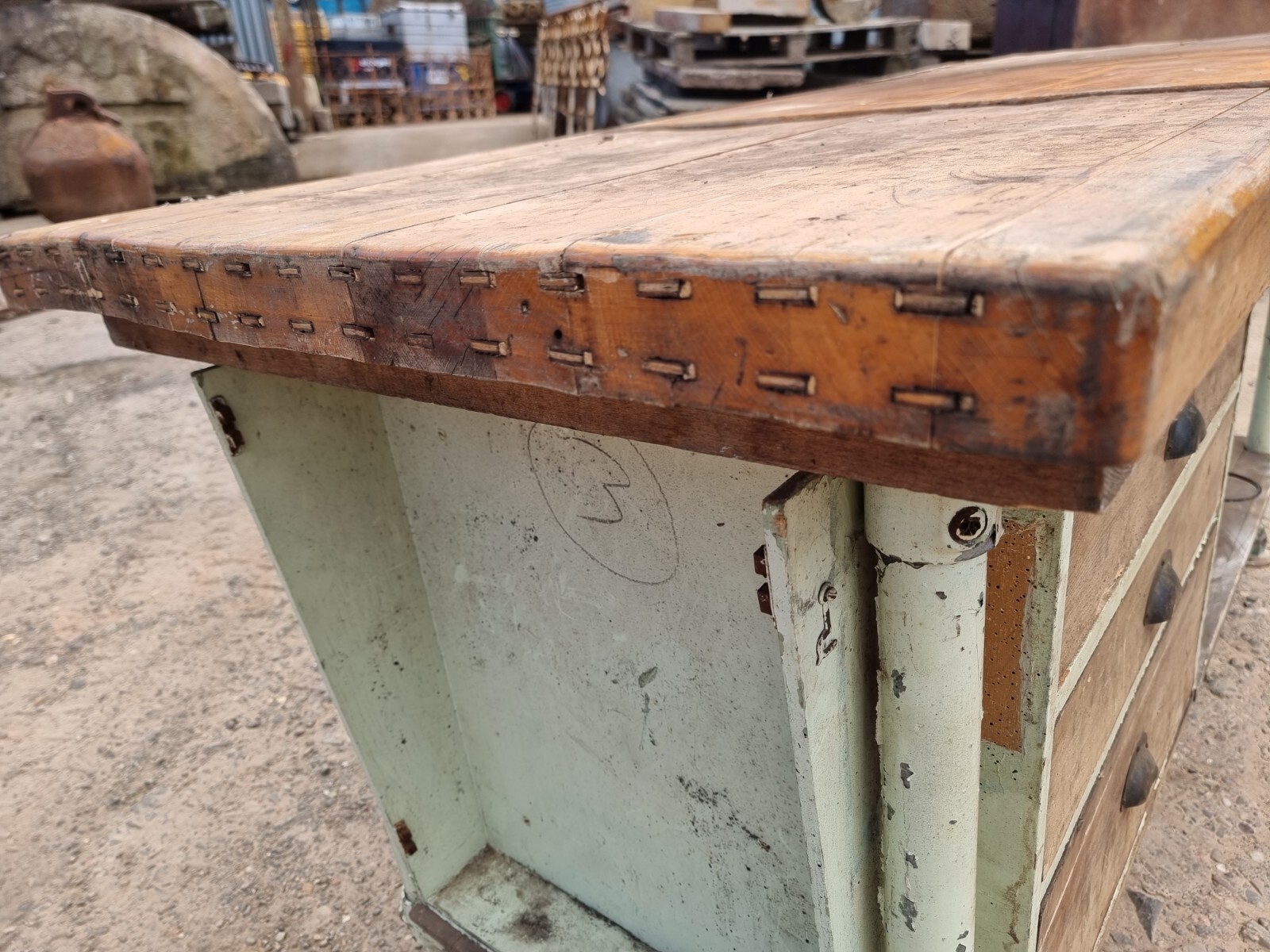 Kitchen island vintage bench eBay