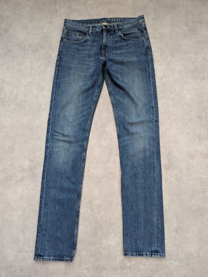 Burberry Brit Jeans Herren W30 L34 Blau Tapered Denim Hose Classic Nova Check