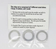 5/8x24 muzzle device alignment set shim kit