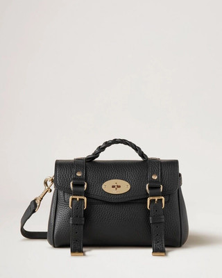 Mulberry 'Mini Alexa' in Black Grained Leather - $1295 - Brand New in Dustbag